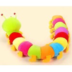 Cute Stuffed Colorful Caterpillar Plush Animal Soft Toy